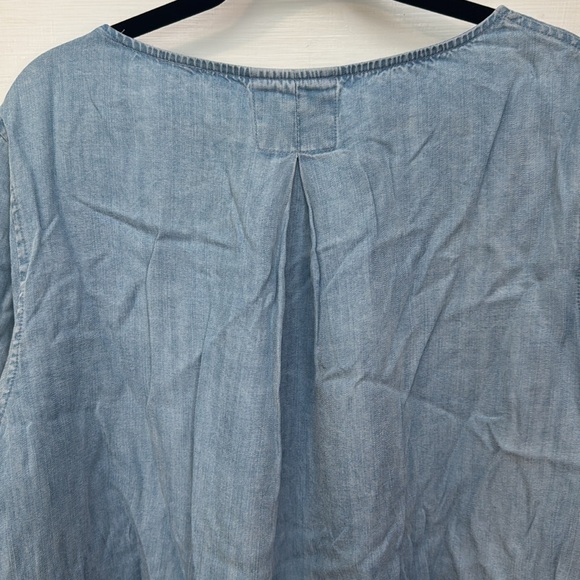 John Mark Women's Relaxed Fit Blue Ombré Shirt with Bell Sleeves Size M - Picture 8 of 12